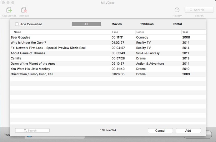 add itunes videos